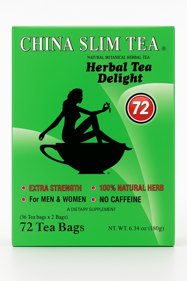 China Slim Tea Extra Strength 72 Tea Bags - Image 2